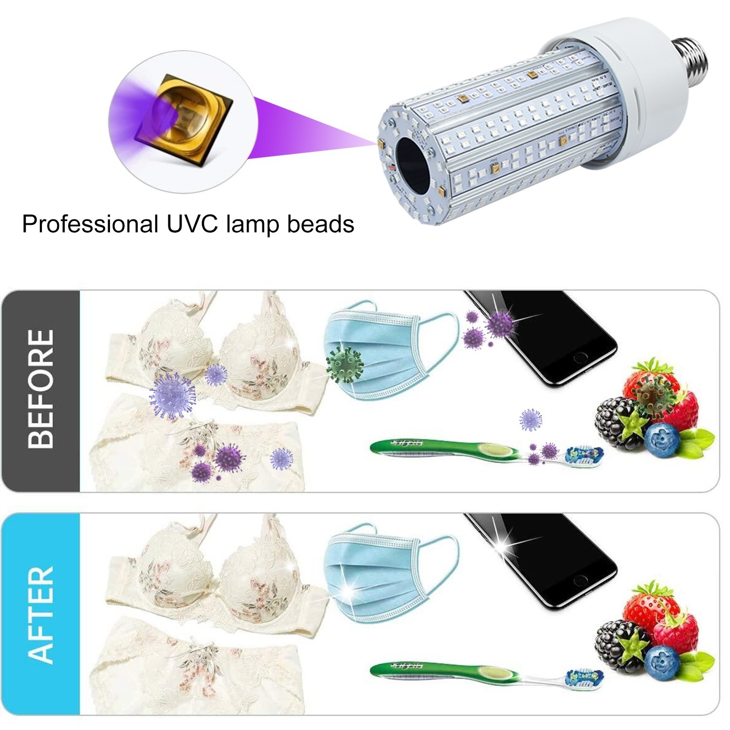 ACL02 -30W LED UV Germicidal Bulb
