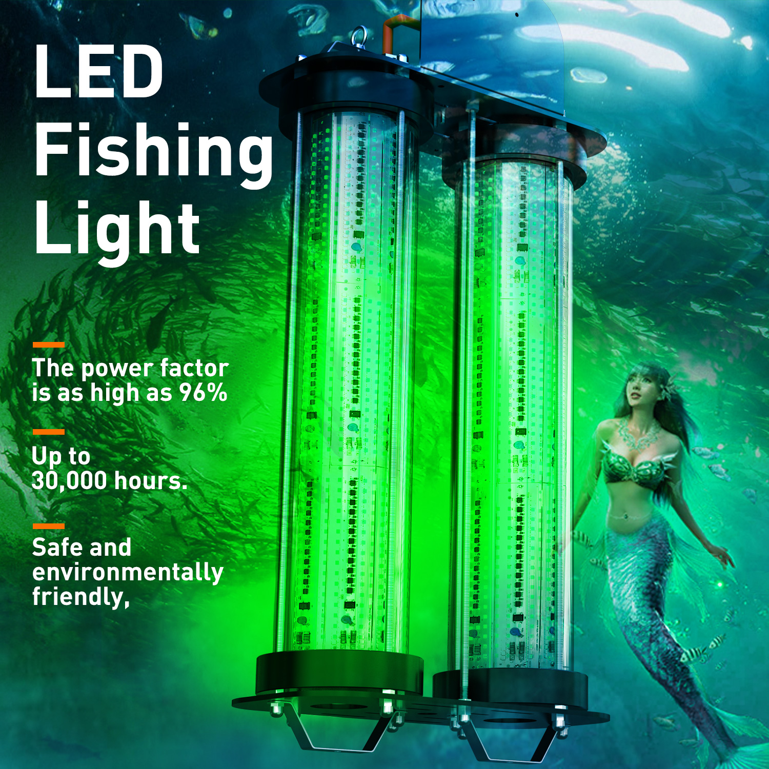 LED Underwater Fishing Light 6000W - email：order@newsunshine.net